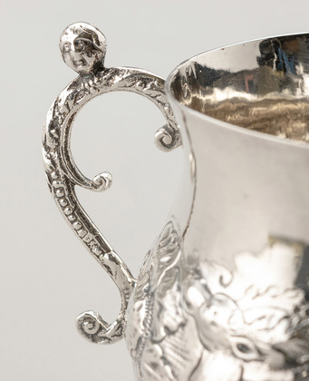 Charles II (Carolean) Restoration Period Silver Porringer - Ralph Leeke